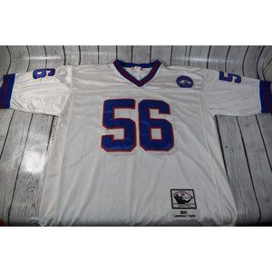 Lawrence Taylor New York Giants Throwback SPIDER 43 Jersey White Size 52